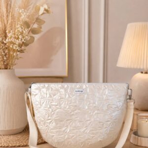 Szilánkos textilbőr Crossbody táska