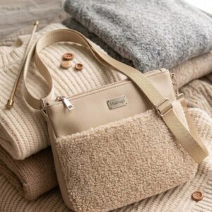 Bézs Teddy Crossbody