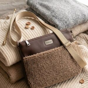 Barna Teddy Crossbody