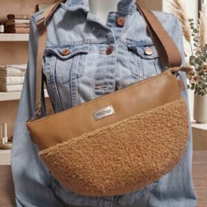 Camel Teddy Crossbody