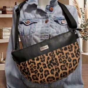 Leopárd textilbör Crossbody